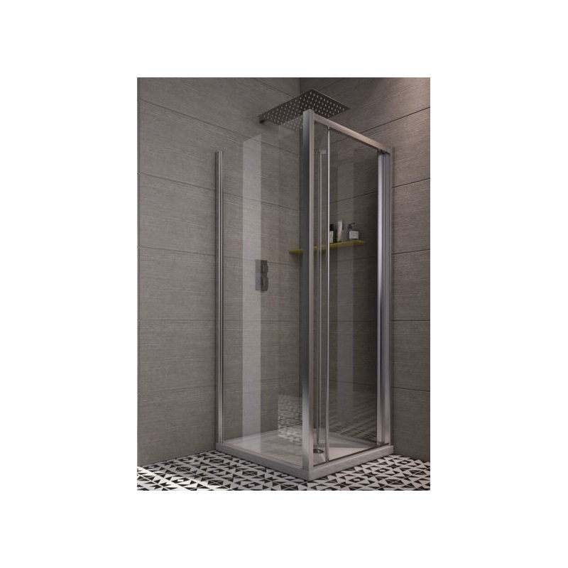 Worcester Rectangular Bi-Fold Shower Enclosure, 185 cm H x 90 cm W x 76 cm D