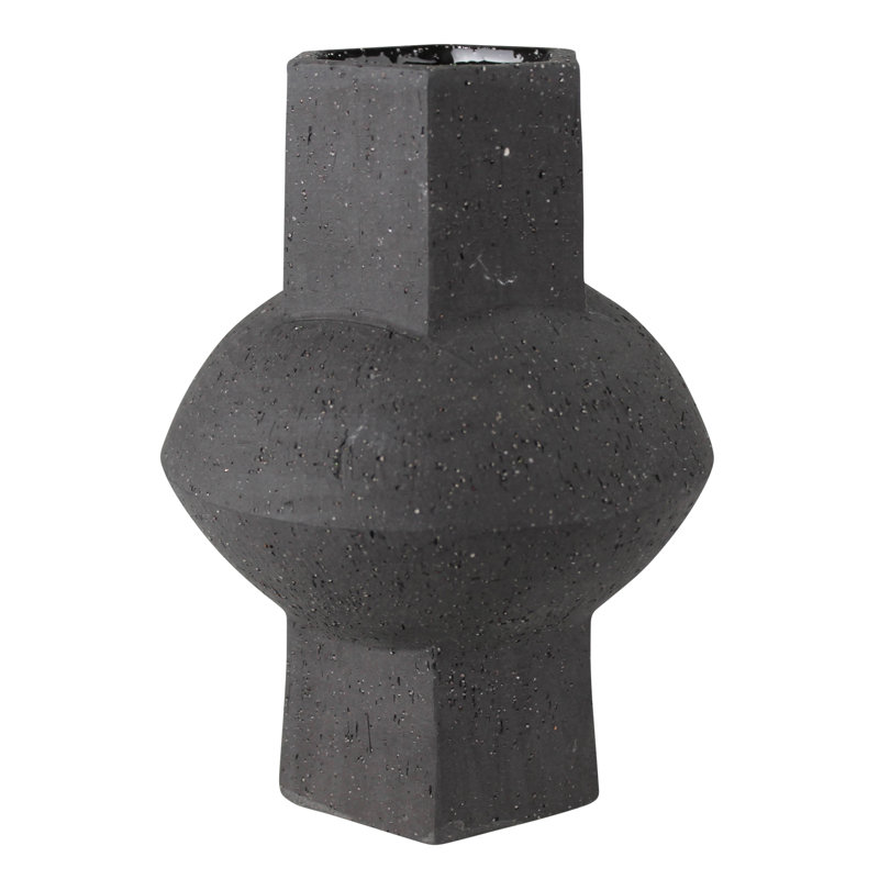 Vase de table en céramique Dahlen, Noir