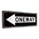 " Distressed, One Way Left Metal Sign "