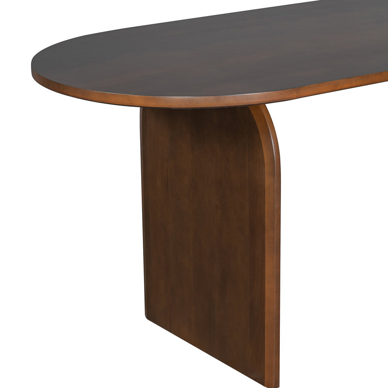 Ensemble de table de salle à manger 6 pièces avec banc, conception ovale pour 6, idéal pour les réunions de famille et les espaces de salle à manger modernes