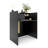 35.43'' W Rectangle Modern Wood Reception Desk With Open Shelvings