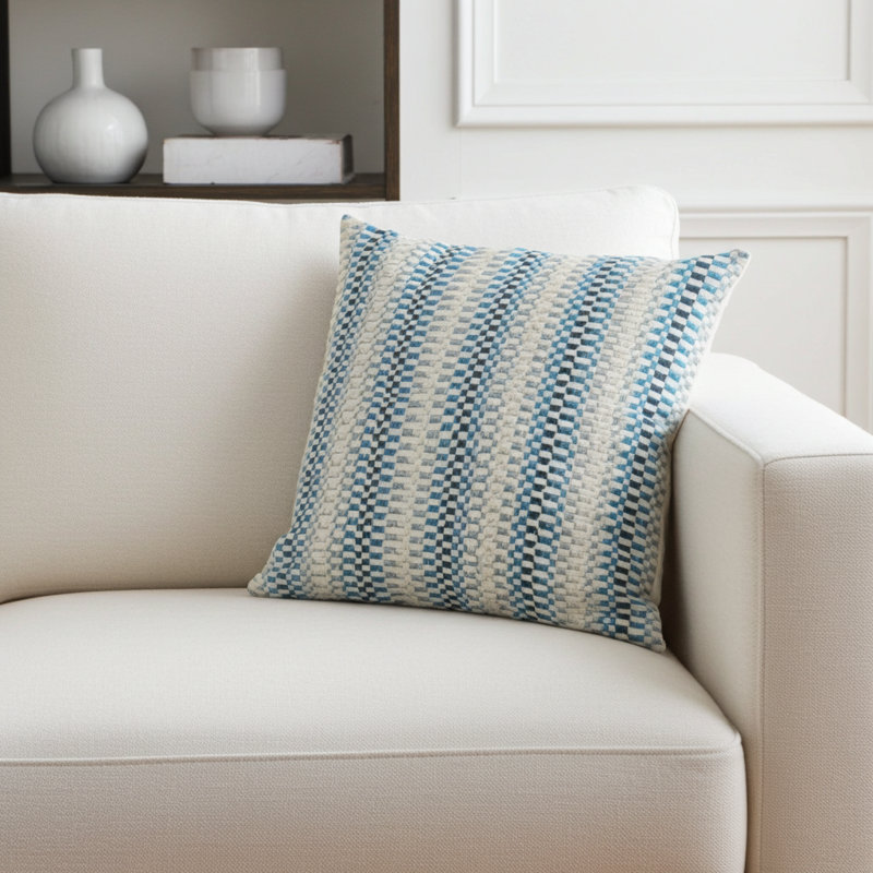 Coussin de luxe fabriqué à la main Gate, 12 po x 20 po, Coussin lombaire