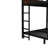 Metal Queen Over Queen Bunk Bed with Loft Conversion - Separable Into Loft and Single Bed, Raised Rail Guard-404145902-404145903