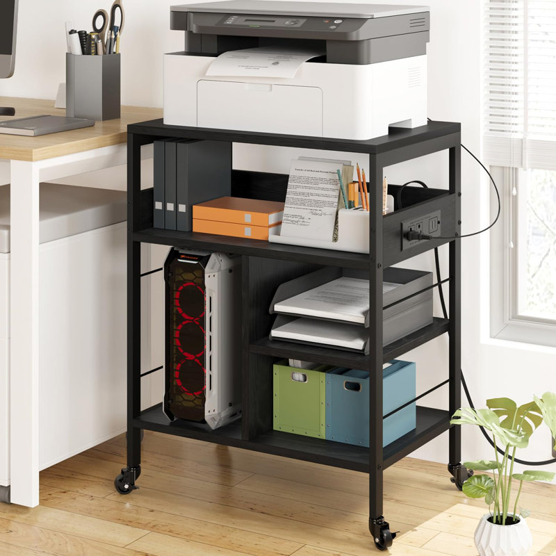 Littman Mobile Printer Stand, Black