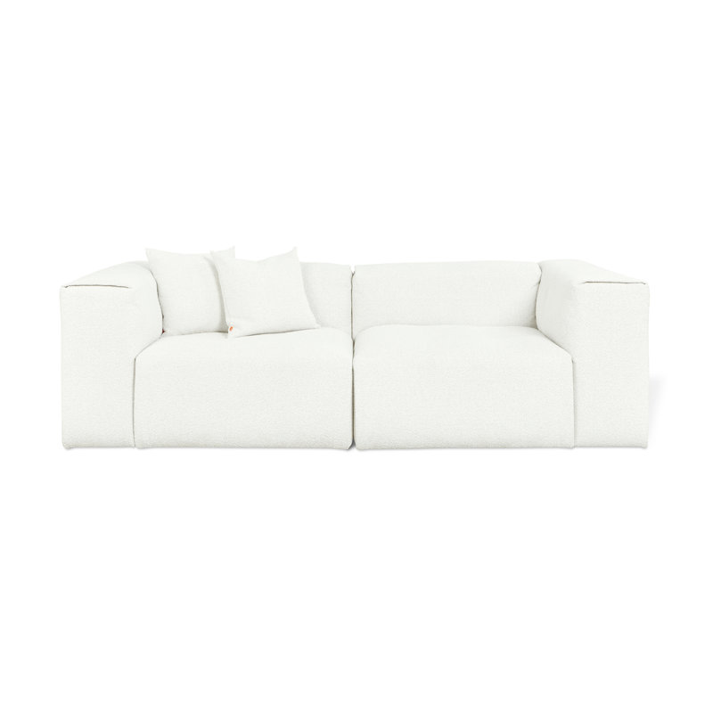 Canapé modulaire 2 pièces Nest, Os, H 28,5 po x l 96 po x P 41 po, 2