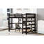 Lit mezzanine pleine grandeur. Comprend un bureau sous le lit. Construire sous et rangement.-121020294-121020292