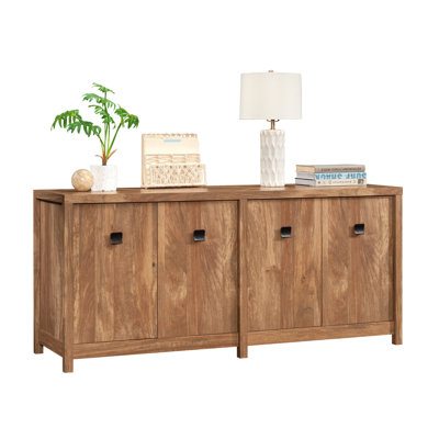 Darries 65.984'' Wide 2 - Shelf Credenza with Cable Management
