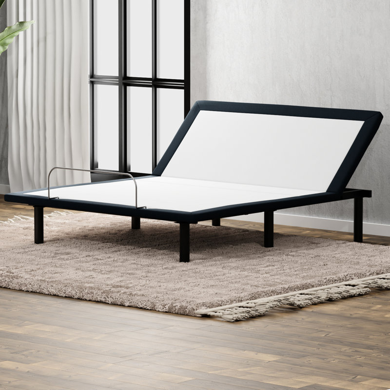 Metal Queen Adjustable Base With Head-Up Option - Grey Color, Wired Remote For Better Comfort, Alleviate Joint Stress Bed In Offer Customized Comfort And Relief