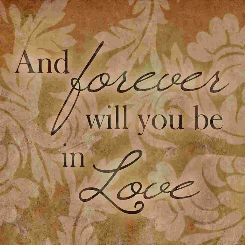 Impression sur toile «Forever Love», L 20 po x H 20 po