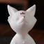 Figurine de renard en céramique blanche exquise à neuf queues - œuvre d'art fabriquée à la main