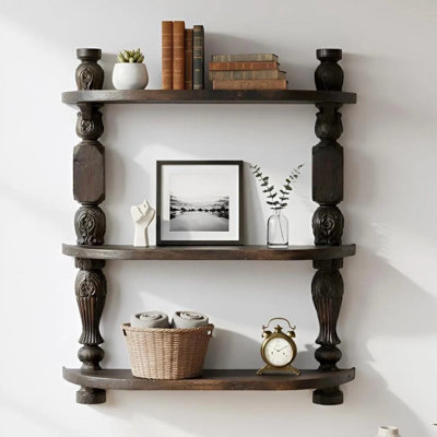 Solid Wood Accent Shelf