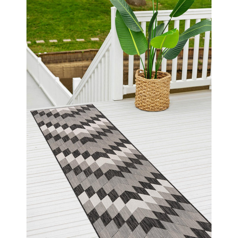 Tapis noir Aucun Nykeia, Tapis de couloir 2 pi x 8 pi