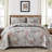 3-Piece Botanical Floral Quilt Set - Soft Lightweight Microfiber All Season Coverlet-122517518-122517519