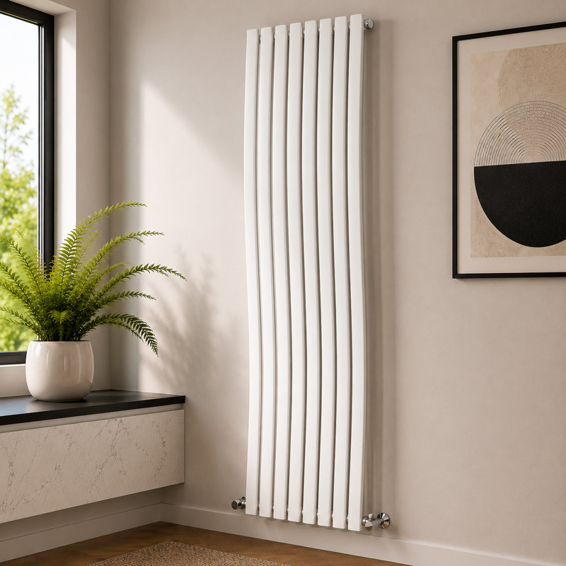 Vertical Designer Radiator, White