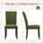 Nailhead Trim Fabric Upholstered Side Chair Wood Dining Chair-1338814852