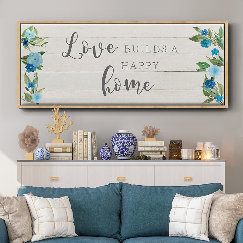 Love Love - toile encadrée, H 8 po x l 20 po