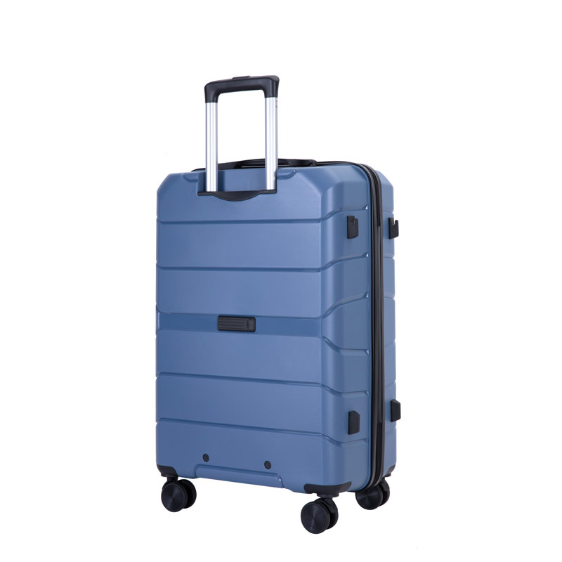 Valise à roulettes Hardshell, 30.51" H x 18.7" W x 12.2 " D, Blue
