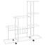 Support à fleurs avec roue 37,2 po x 9,8 po x 36,4 po en métal-2051952153