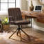 Chaise de bureau pivotante en similicuir Jadd-1891212378