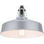Luminaire de grange d'extérieur noir H 11,25 po Ciana-1651954152