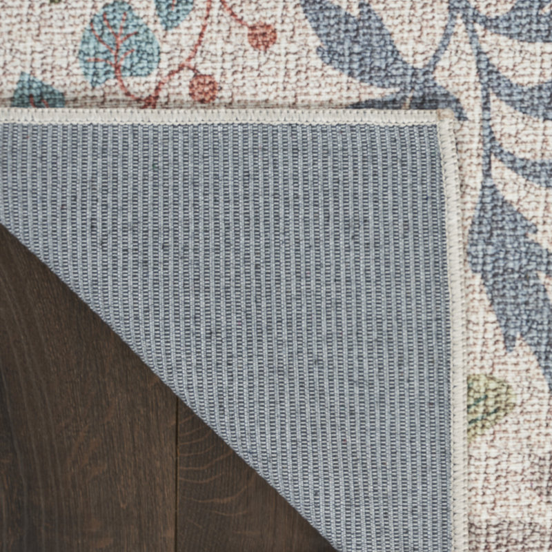 Andromache Rug with Non-Slip Backing, Rectangle 5'2" x 7'