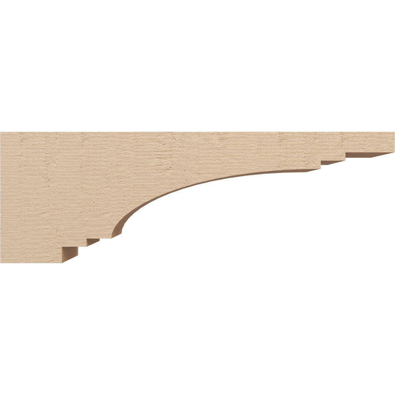 Bois de cèdre brut Pescadero, Corbeau Thane, brun clair apprêté, H 10 po x l 5 po x P 30 po