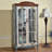 Blue+White+Nut-brown Solid Wood+Glass Display Cases