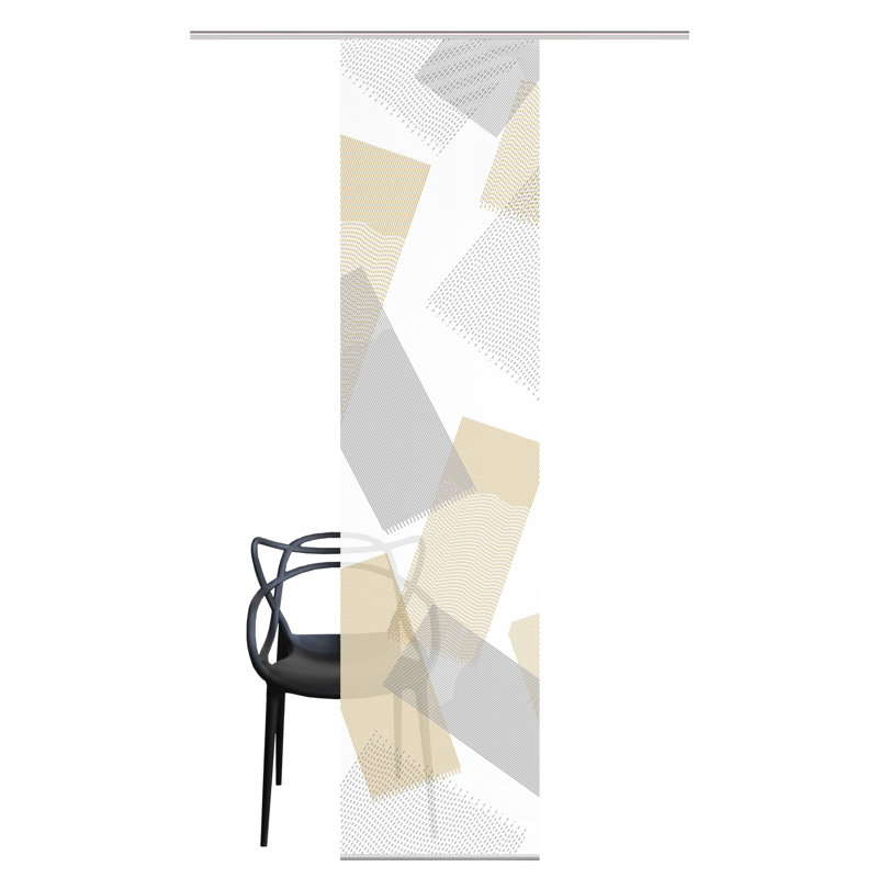 Semi Sheer Sliding Panel Single Panel, Mint