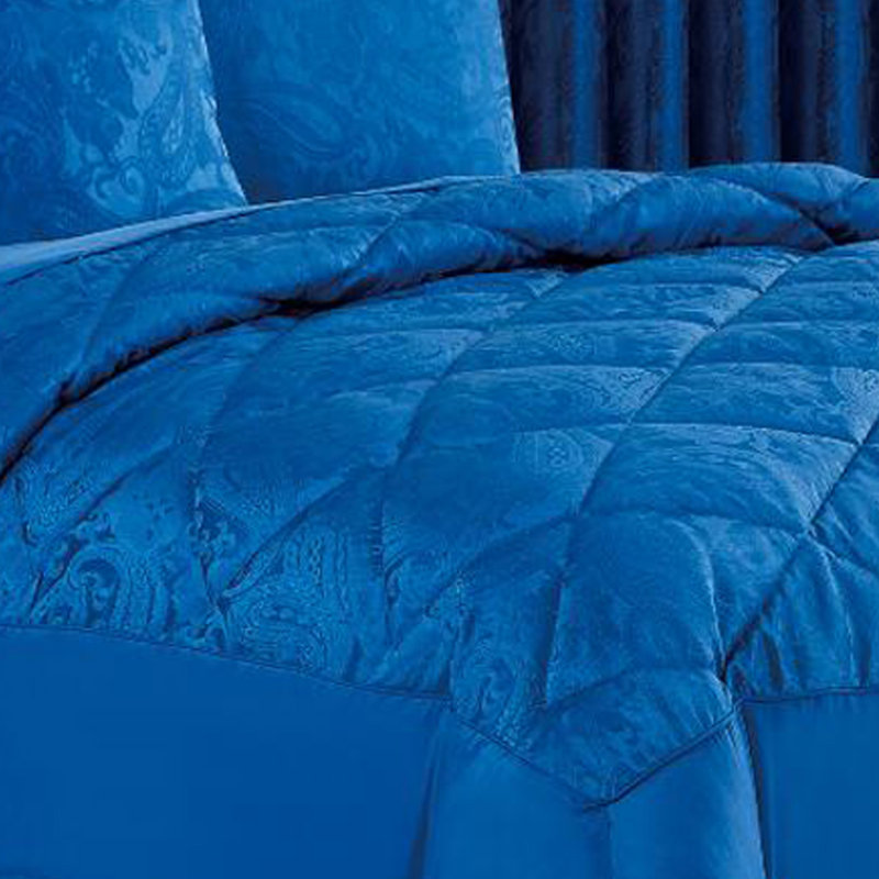 Cleo Quilted Bedspread Set Polyester Bed Throw with Pillow Shams, 260 x 220cm Bedspread + 2 Pillow Shams
