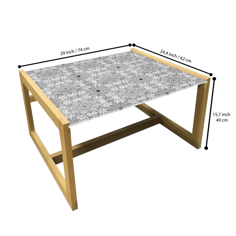 Jamias Sled Coffee Table, 62cm H x 74cm W x 40cm D