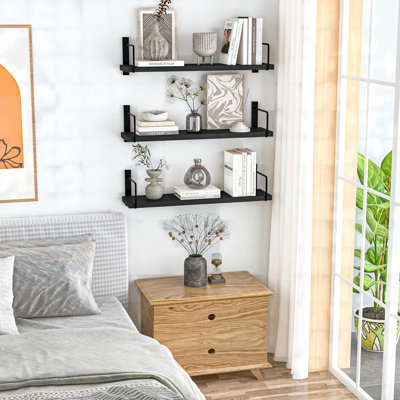 Ensemble de 4 tablettes murales flottantes 24 po