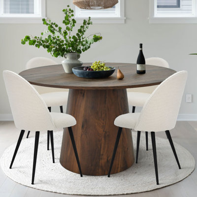 Bende 46" W Round Pedestal Dining Set