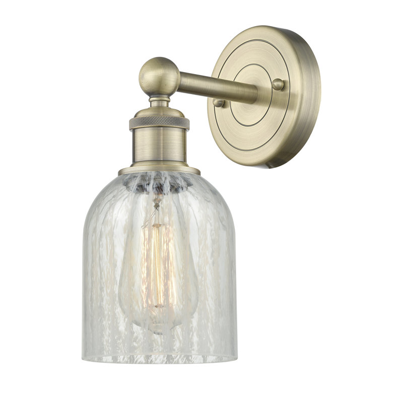 Carmi Armed Sconce, Mouchette, Antique Brass