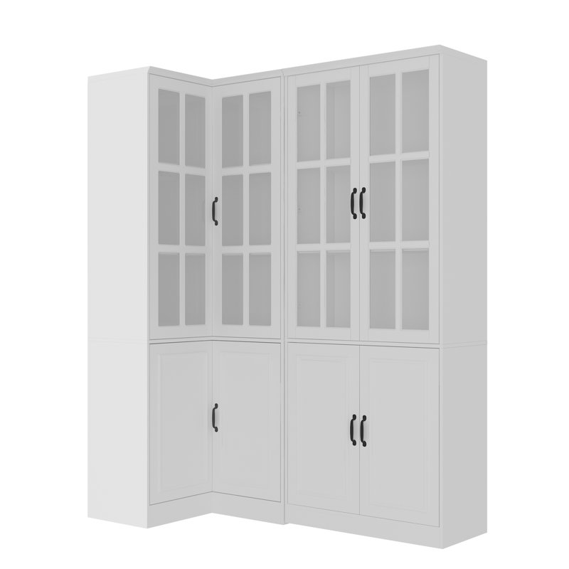 L-Sharped Corner Pantry Cabinet