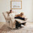 Oversized Massage Recliner Chair with Heating, Swivel Glider Rocker Chair-1351134226