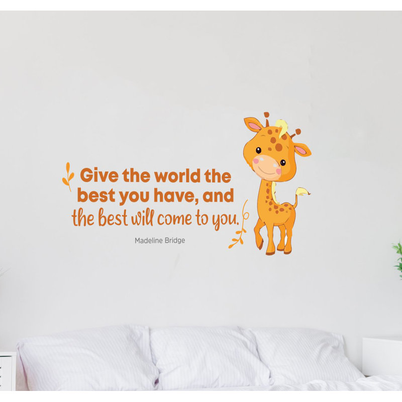 Text & Numbers Wall Decal, 8" H x 10" W