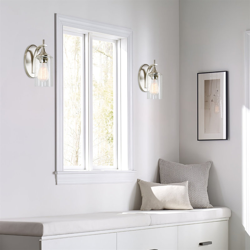 6.25 in. H Glass Drum Lamp Shade