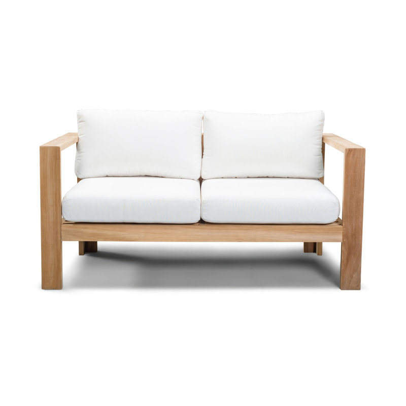 Ando Loveseat with Cushions, Canvas Natural Sunbrella® Canvas
