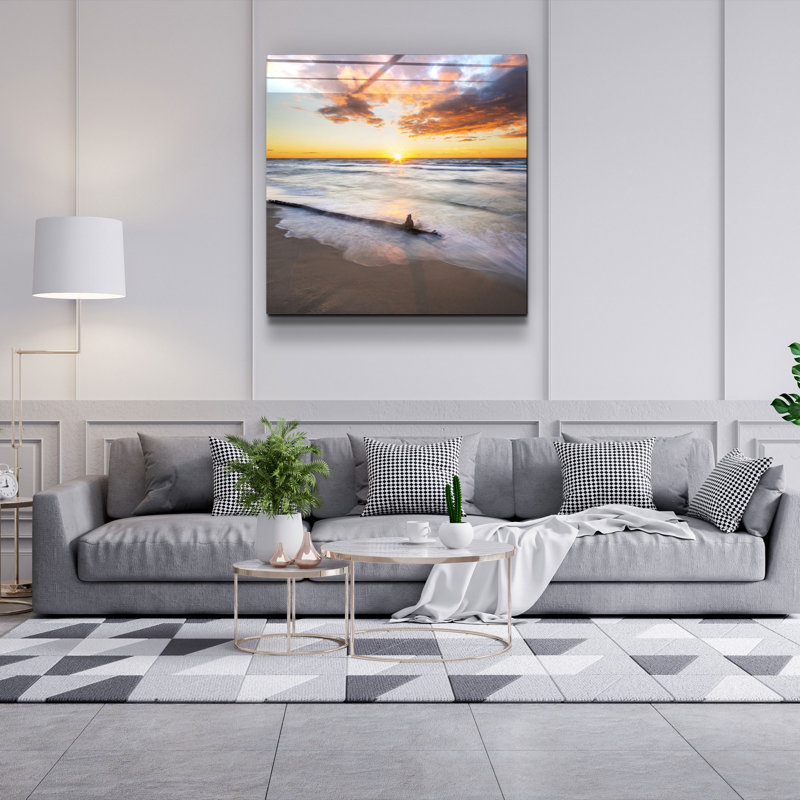 Superbe peinture décorative en verre trempé de 31,5 po x 31,5 po | 100% verre trempé, épaisseur: 0,16 pouce | Imprimé UV pour des couleurs éclatantes et une durabilité | Décoration murale parfaite pour le salon, la chambre à coucher ou le bureau, design élégant et moderne