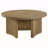 Dreydon Distressed Light Brown Round Coffee Table
