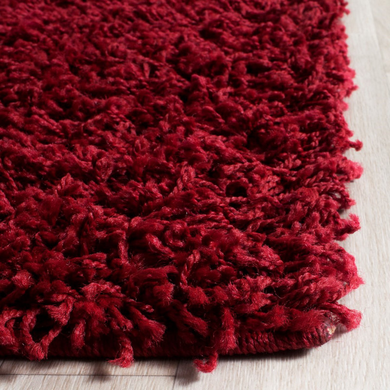 Baldev Shag Performance Solid Color Rug, Rectangle 3' x 5'