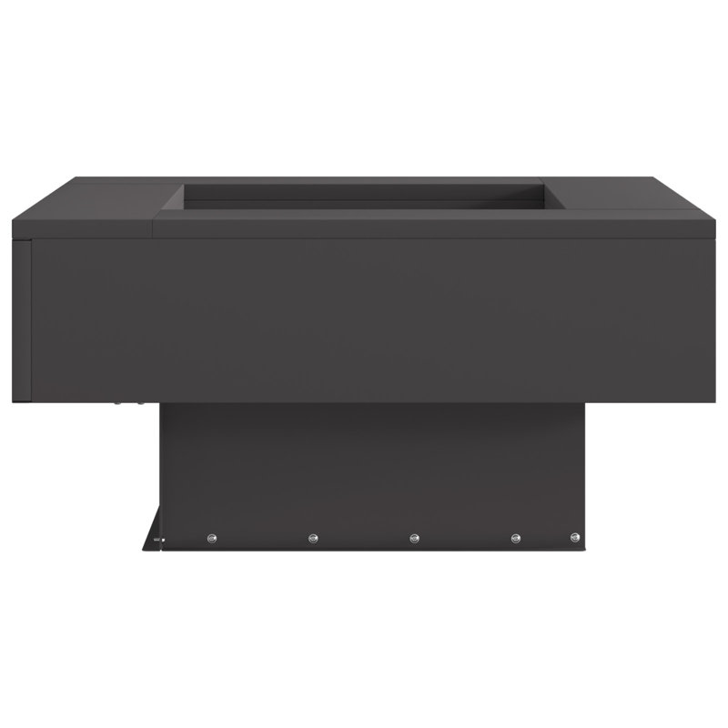 Outdoor Fire Pit, Black, 30cm H x 60cm W x 60cm D