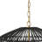 3-Lamp Black Vine Weaving Dimmable Pendant Light