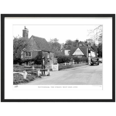 Puttenham, the Street, West End C1955 1 Piece Single Picture Frame Wall Art