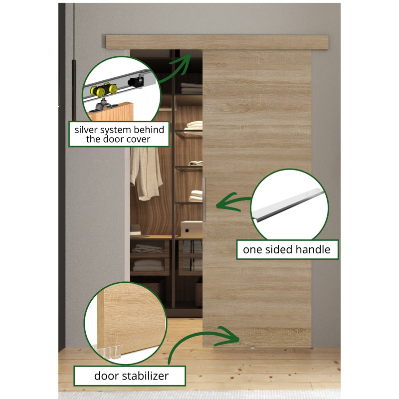 Door Malibu 1, Sonoma Oak, 86cm x 205cm