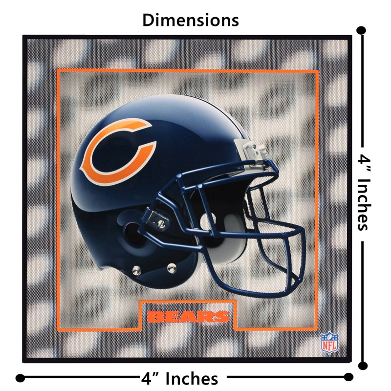 Sous-verre à motif holographique Chicago Bears