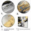 Golden River Wildness, abstrait or et noir - peinture abstraite, art mural-1016166516-1016166512