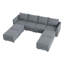 Canapé modulaire en U avec canapé et méridienne-72249828