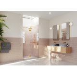 60" W x 78" H Pivot Frameless Shower Door