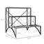 3-Tier Metal Plant Stand Ladder Shelf for Indoor Outdoor Black